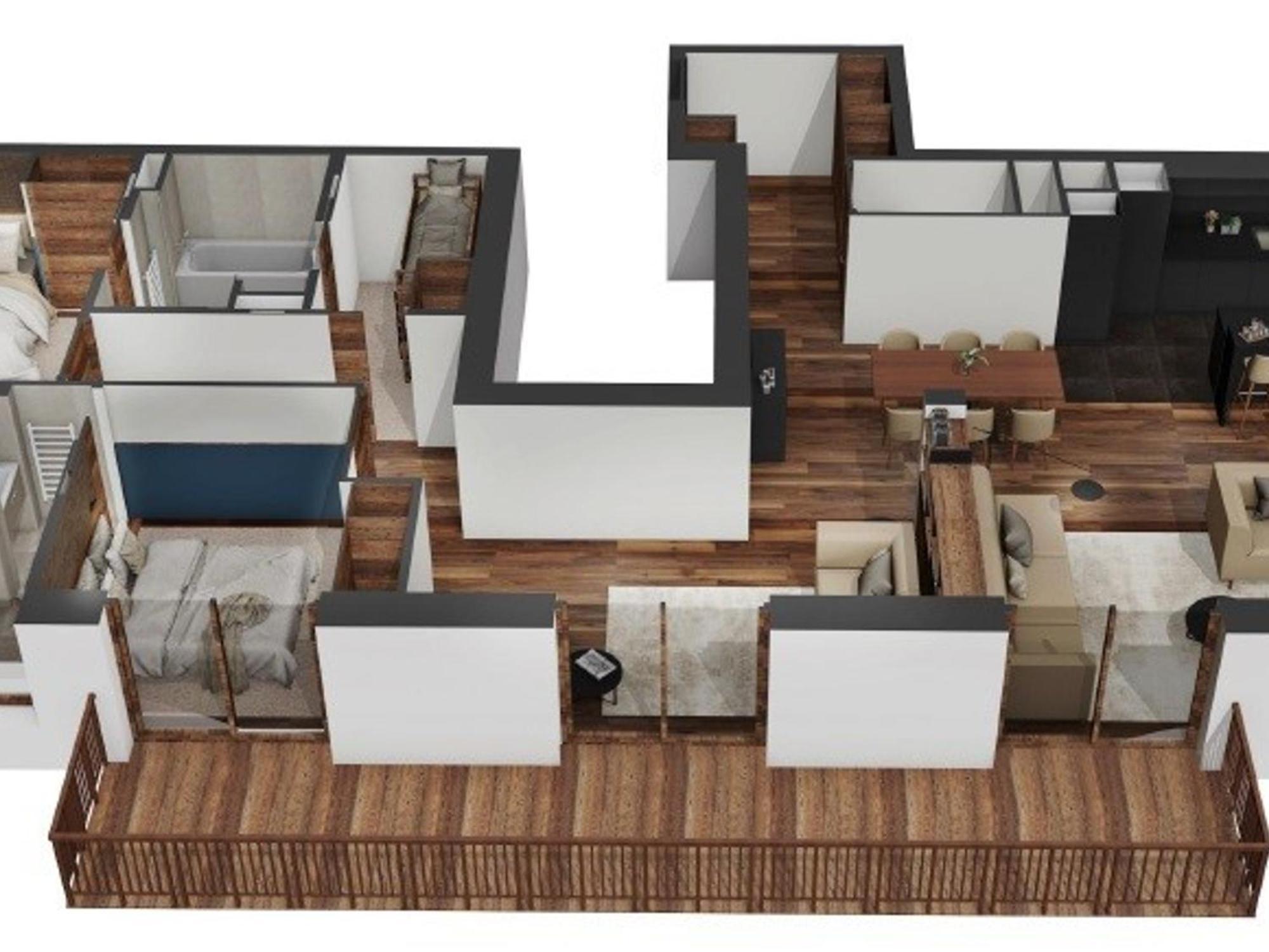 Appartamento De Standing A Village - 6 Pers, 3 Chambres, Balcon Et Parking Inclus - Fr-1-618-30